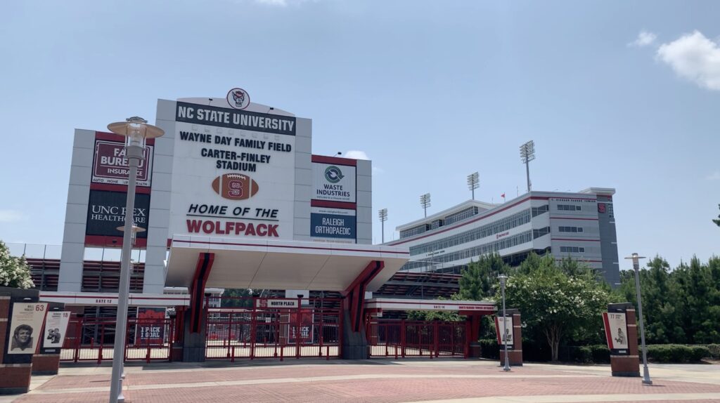 The NC Wolfpack plays at Carter-Finley Stadium