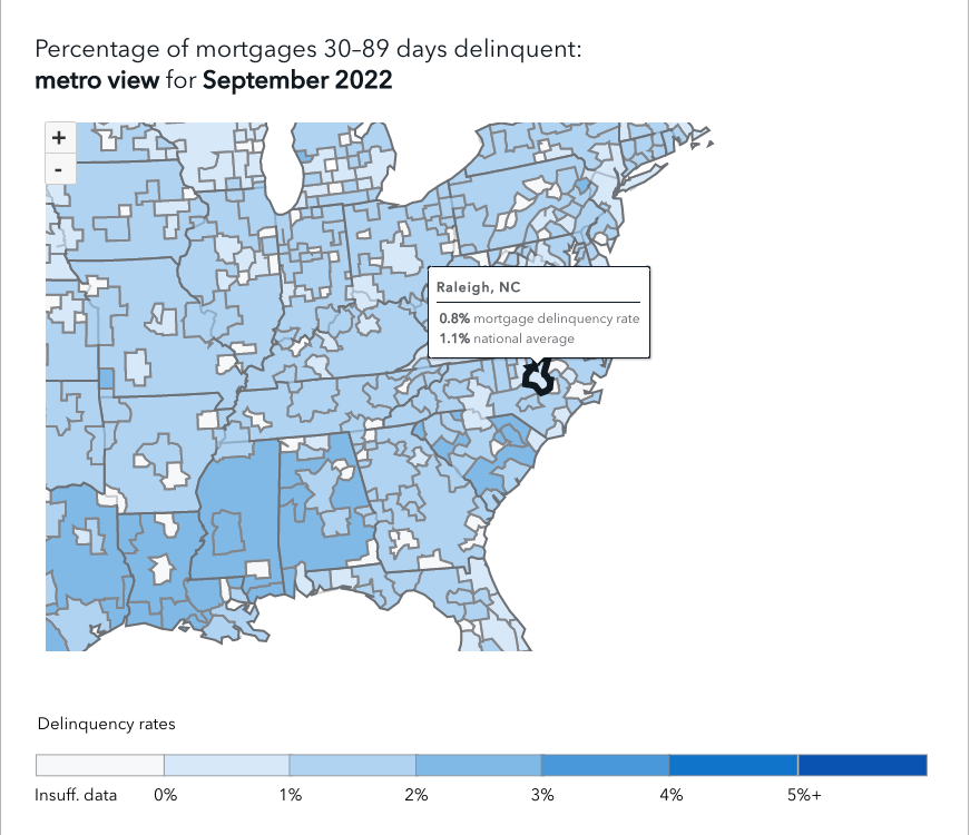 mortgage delinquencies are indicative of a housing market crash