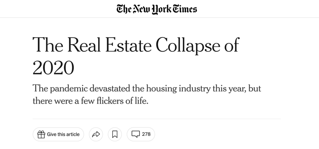 The real estate crash hasn't happened yet.
