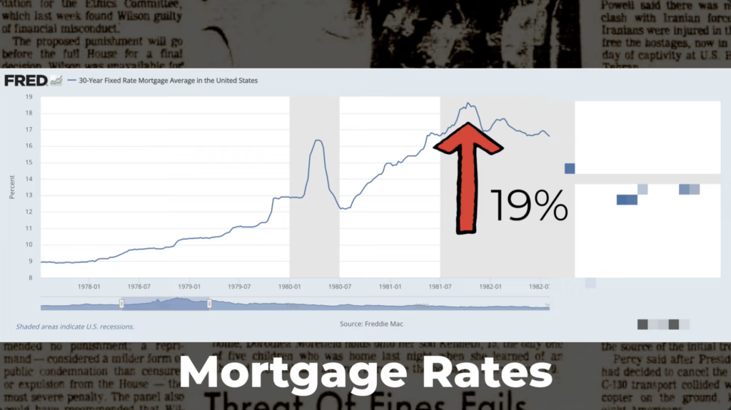 High mortgage rates of the 1980's were a direct result of high oil prices.