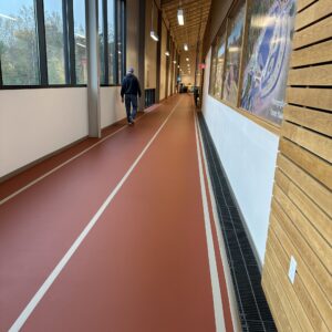 The Community Center at Joyner Park has an indoor track.