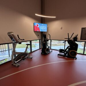 Exercise equipment is available at the Community Center at Joyner Park in Wake Forest, NC.