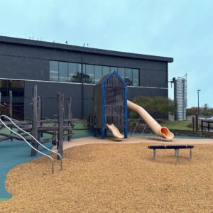 Playground outside the Community Center at Joyner Park, Wake Forest, NC.