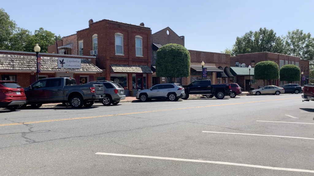 Historic Pittsboro is home to many quaint stores and boutiques.
