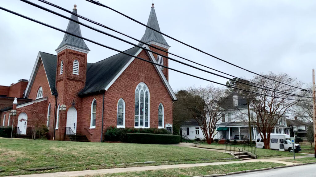 Even on an overcast winter day, downtown Louisburg is charming.