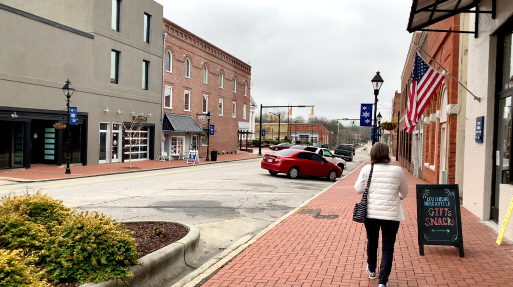 Downtown Louisburg NC is quaint, but screams opportunity.