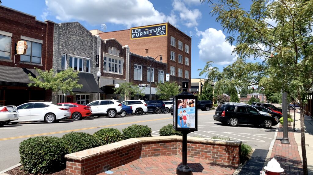Downtown Sanford is easily accessed from homes for sale.