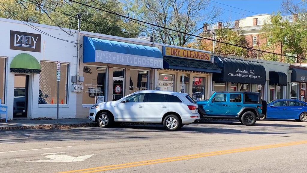 The Five Points area in Raleigh, NC retains an old-neighborhood urban feel.