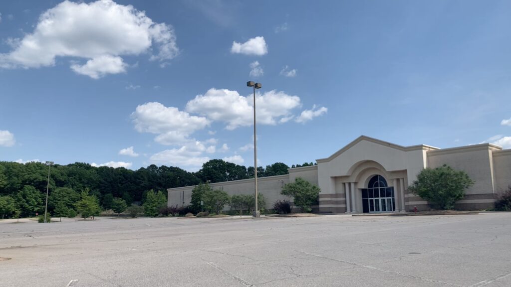 The Cary Town Center before demolition.