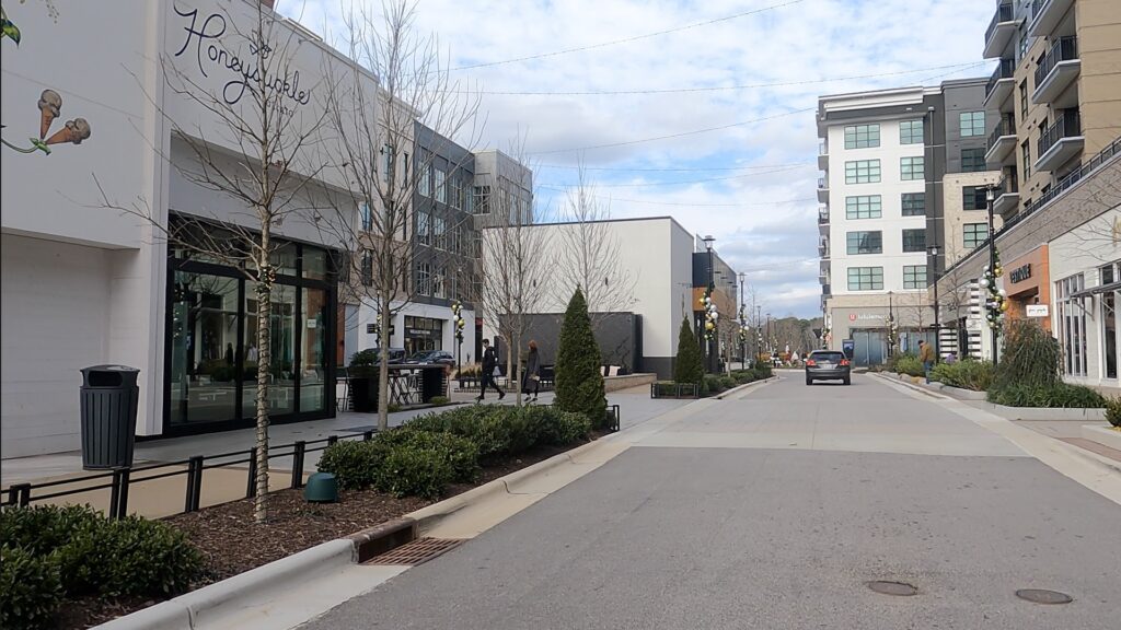 The shopping options in Fenton are more upscale than other shopping centers in Cary.