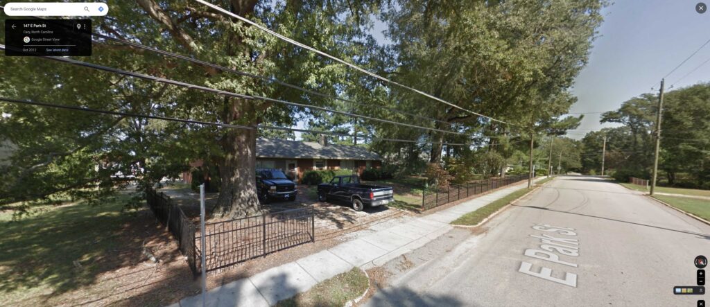 Old 1960's brick ranch homes used to stand where new luxury townhomes now are.