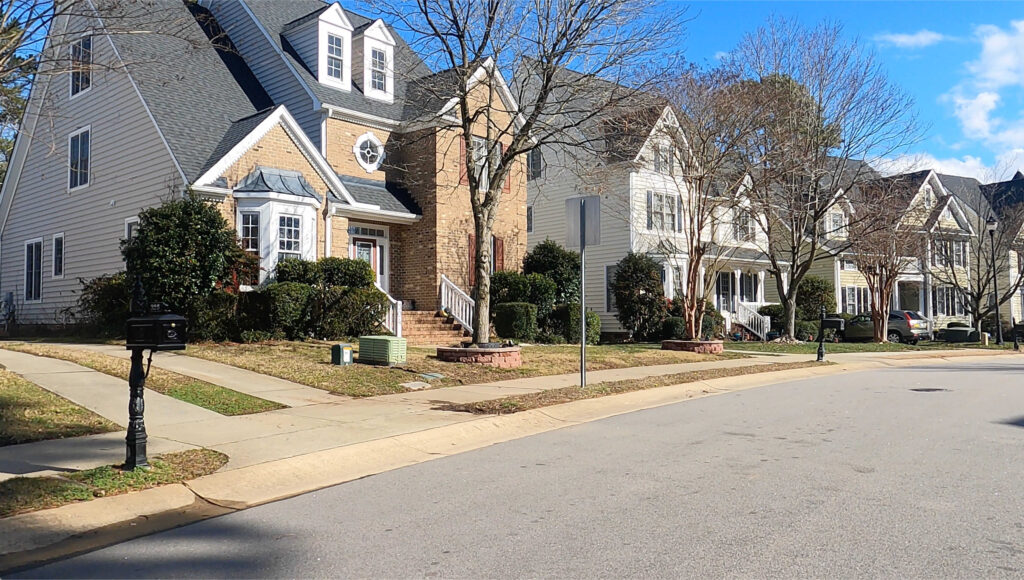 Savannah neighborhood in Morrisville NC.