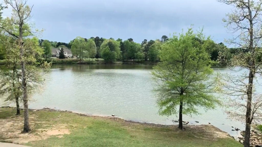 Private Lake in Carpenter Village in Cary, NC