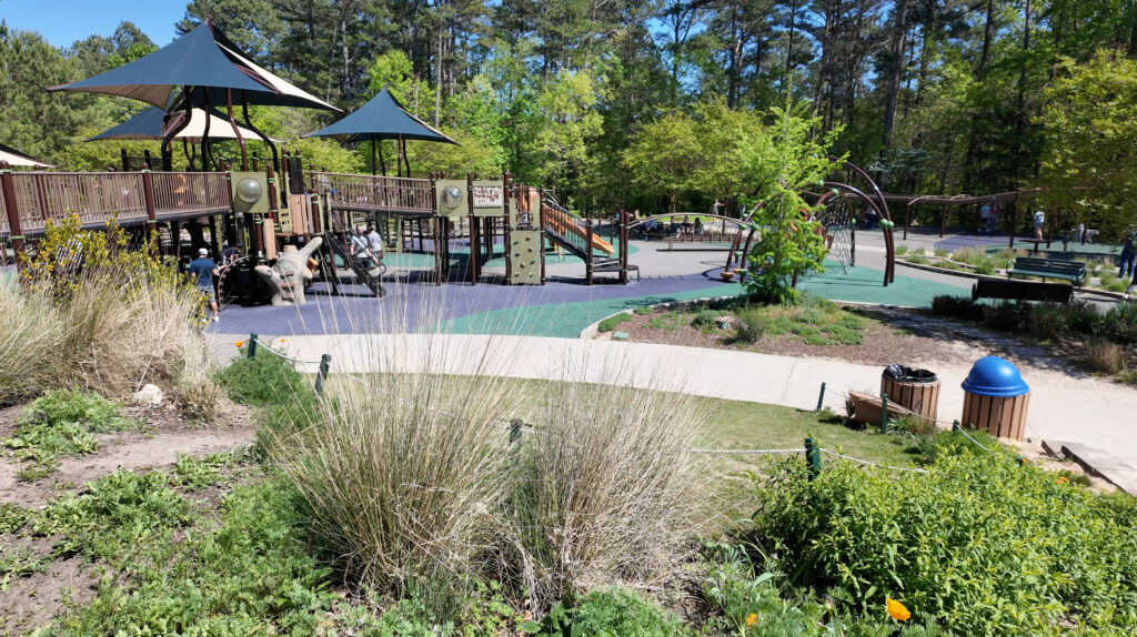 Playground at Laurel Hills Park in West Raleigh