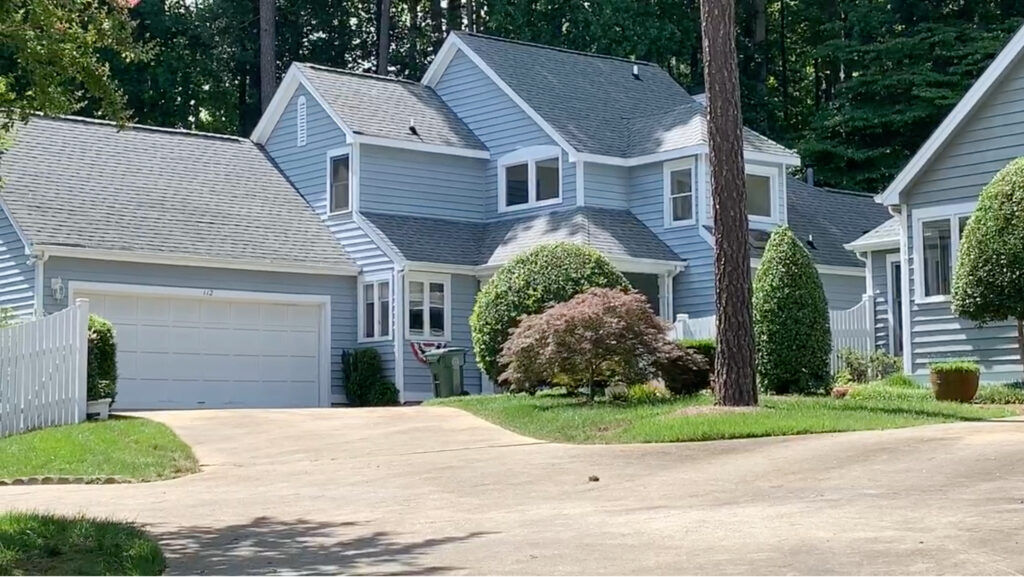 Attached housing in Lochmere subdivision, Cary NC