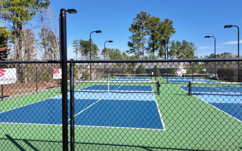 Pickleball courts at Creekside at Bethpage, Durham NC